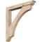 Ekena Millwork Legacy Traditional Smooth Bracket w/ Offset Brace, Douglas Fir, 5 1/2"W x 38"D x 38"H BKT0604X38X38LEC01SDF - alternate 1